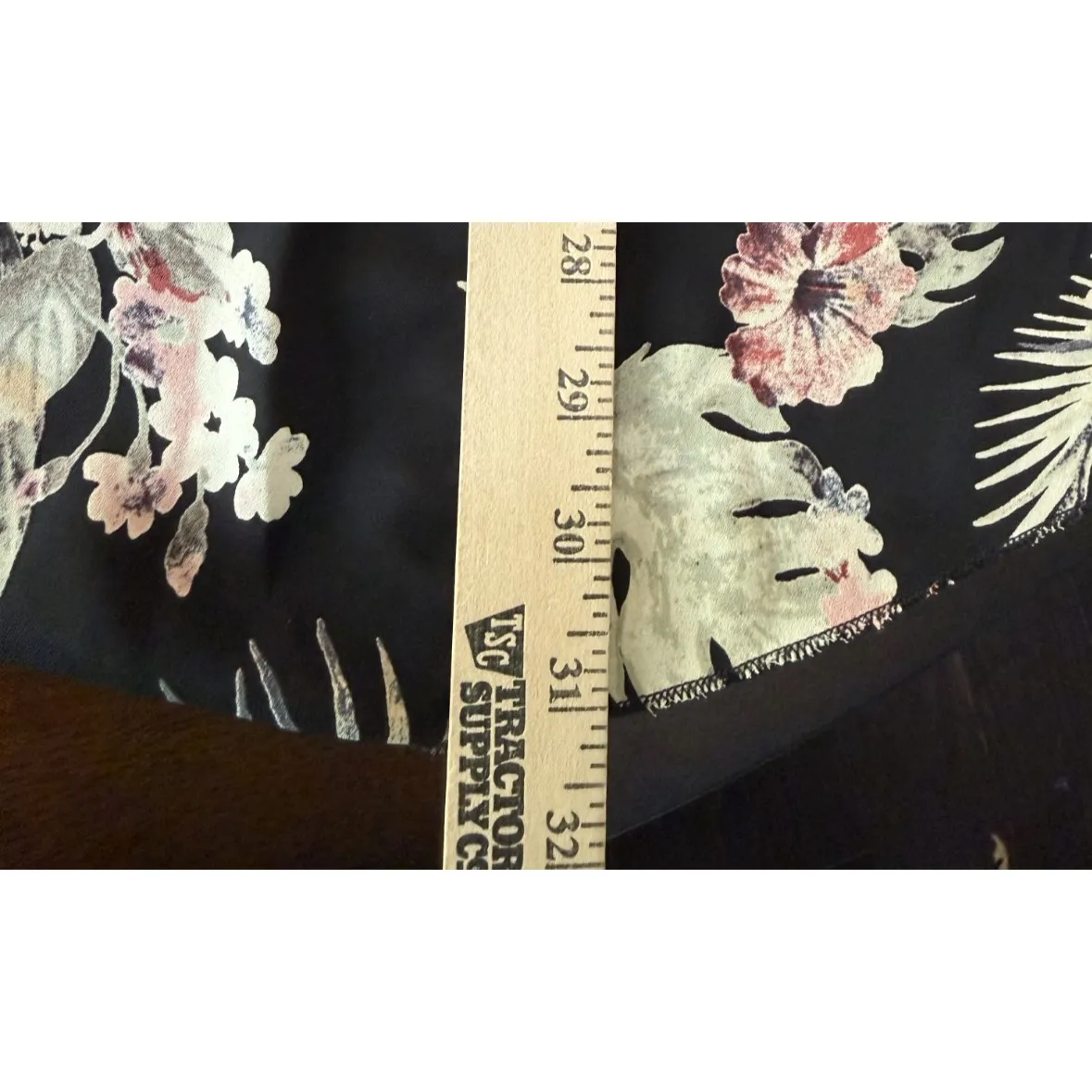 Womens Large Black Colorful Floral Kimono‎ Open Cardigan Beach Preppy Tropical - Image 6