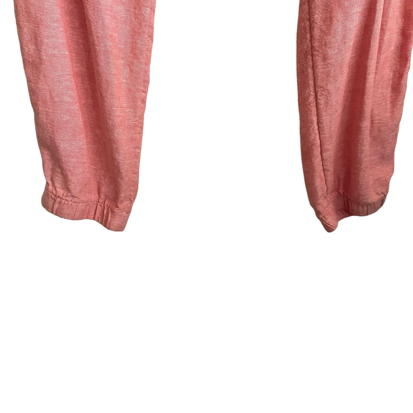 Sonoma‎ Women Linen Pants Tapered 12 Coral Beachy Coastal Casual Vacay Resort Orange - Image 9