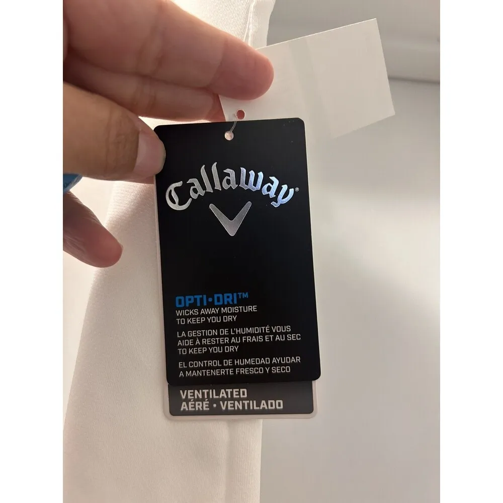 New Womens Callaway Truesculpt Opti-Dri Woven Golf Skort Size L White MSRP $70 - Image 4