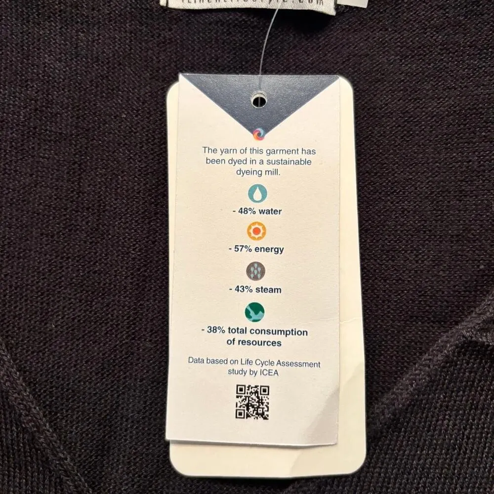 iLinen Classic Cotton Tank Top Black Women's Size L Ecotec Yarn NWT Size L - Image 4