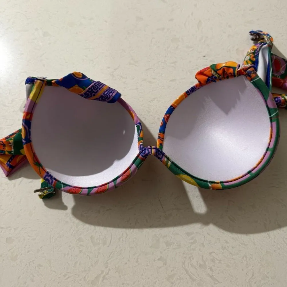 Women’s Medium Patterned Fruit Swim Top - Image 3