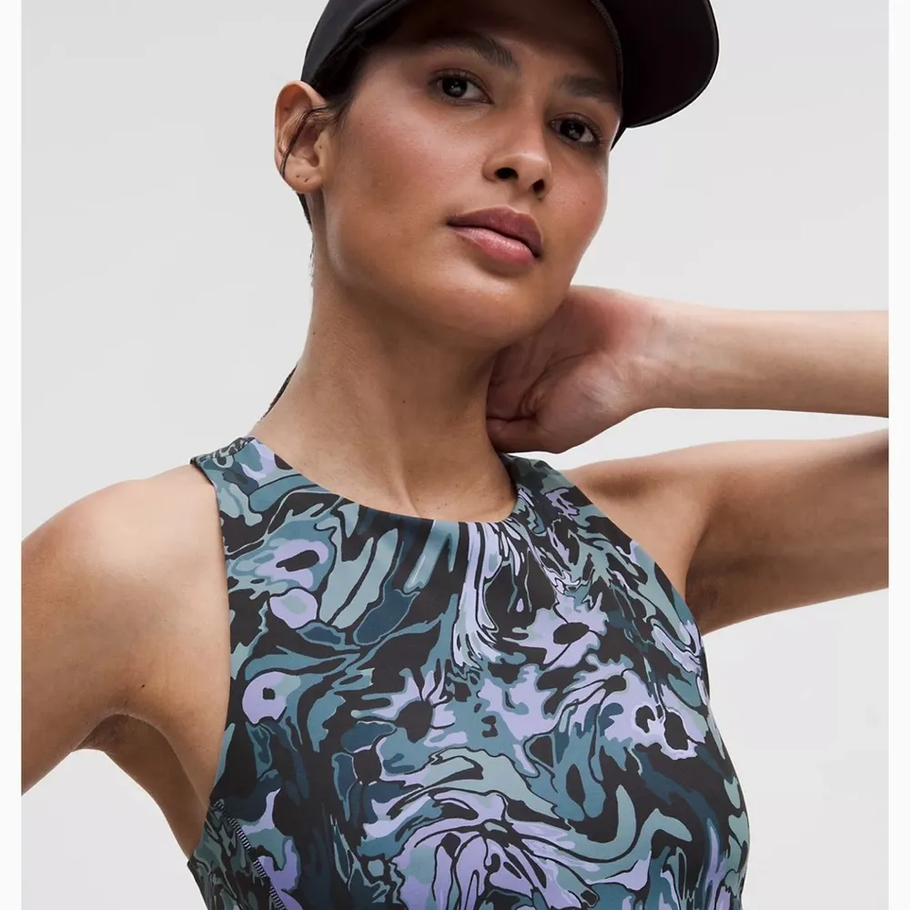 Lululemon Swift Speed Cropped Tank in Flower Meld Multi - Image 8