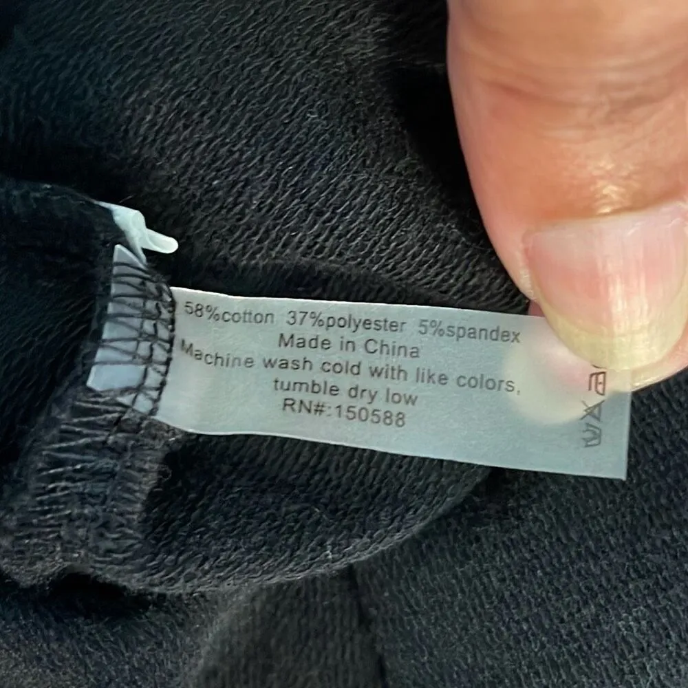 Sundays Womens Scarlet Cotton Blend Bow Tie Waist Paperbag Shorts Black Size Small - Image 8