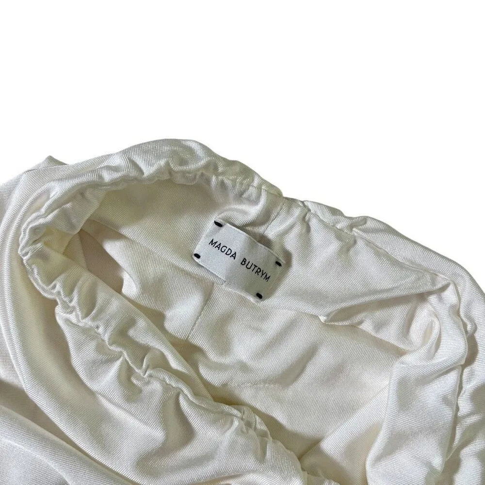 Magda Butrym One Shoulder‎ Top in Cream Size 8 - Image 6