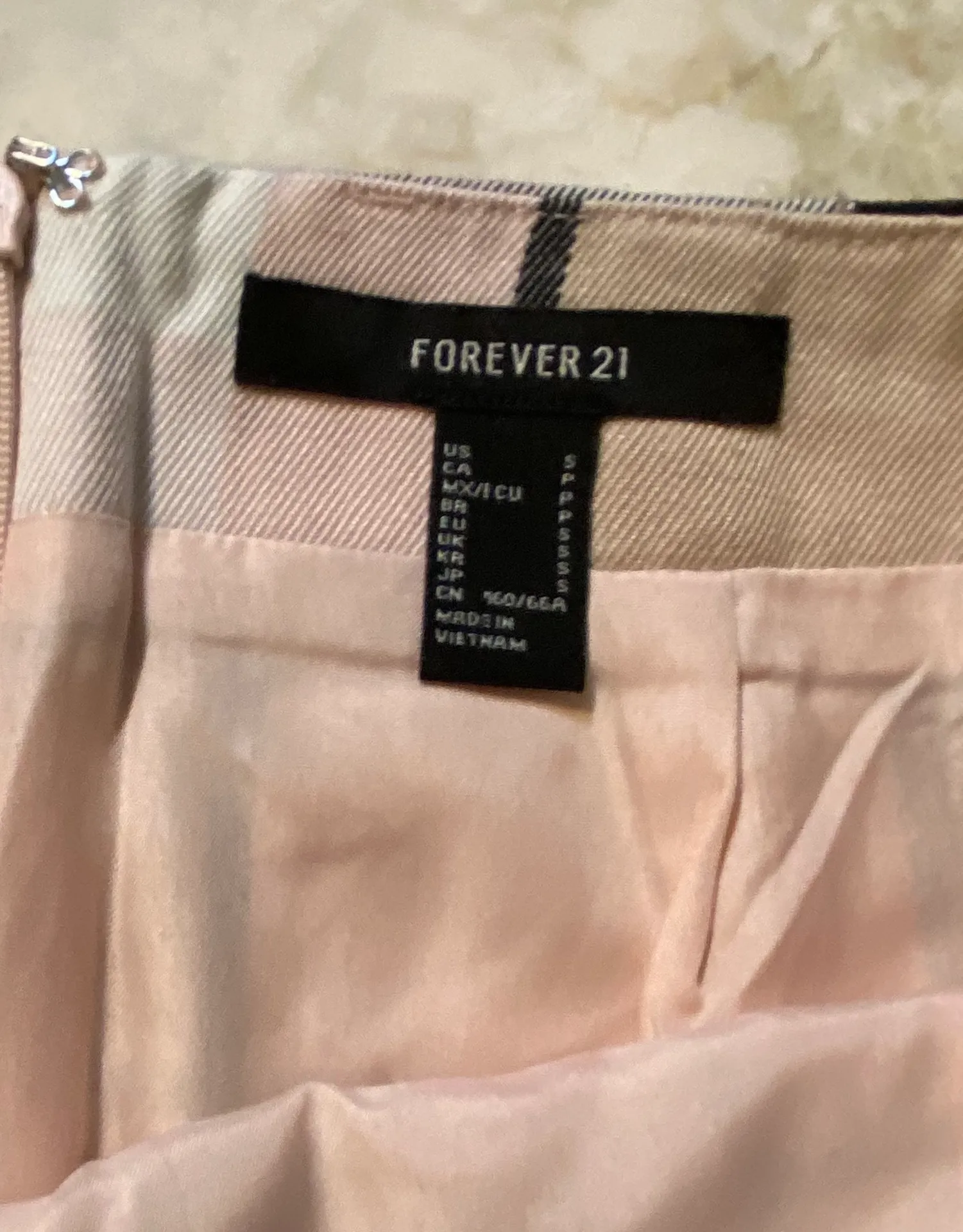 Pastel Plaid Mini Skirt - Image 3