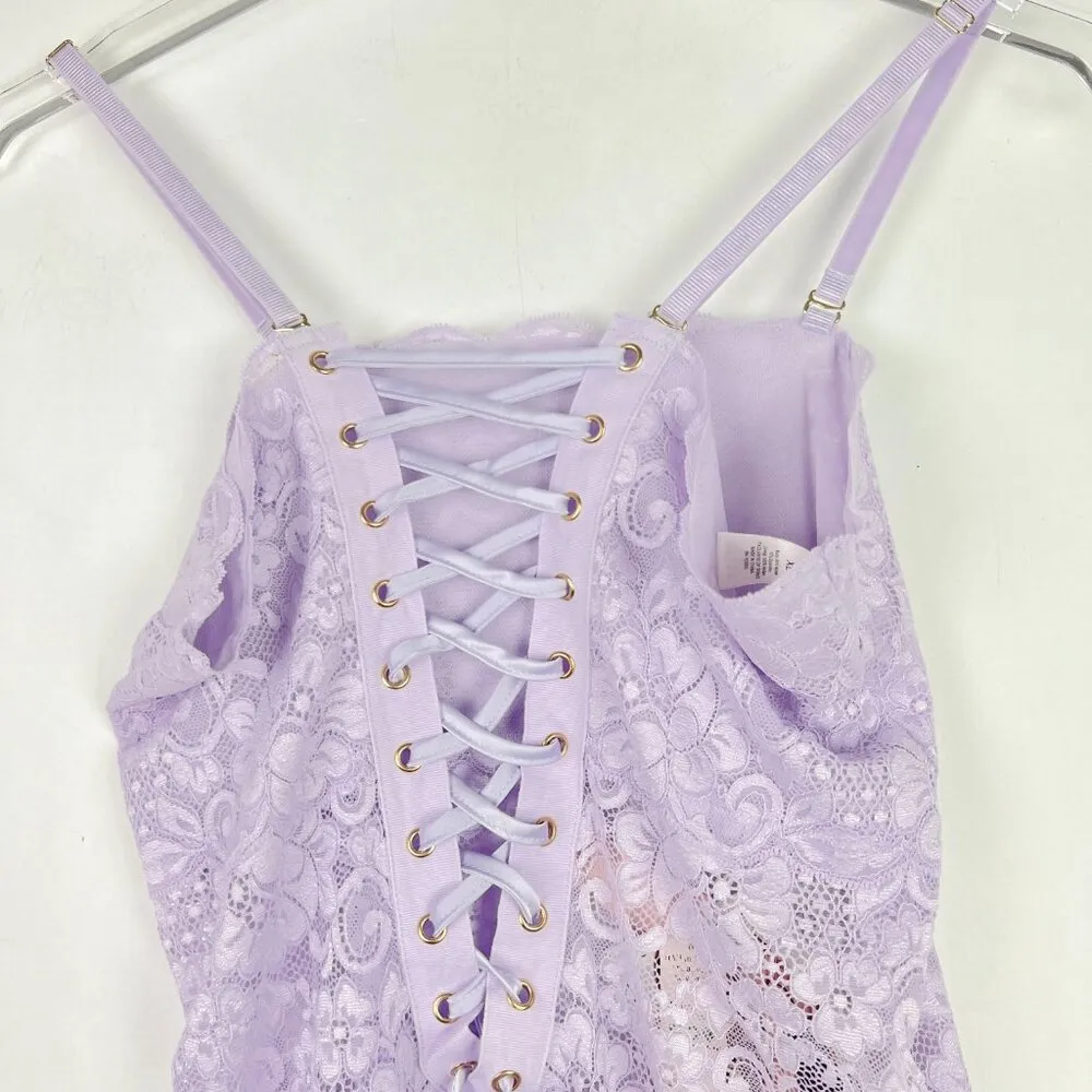 NWT We are HAH Spinster Reversible Lace Bodysuit Lavender Purple Size XL NEW - Image 3