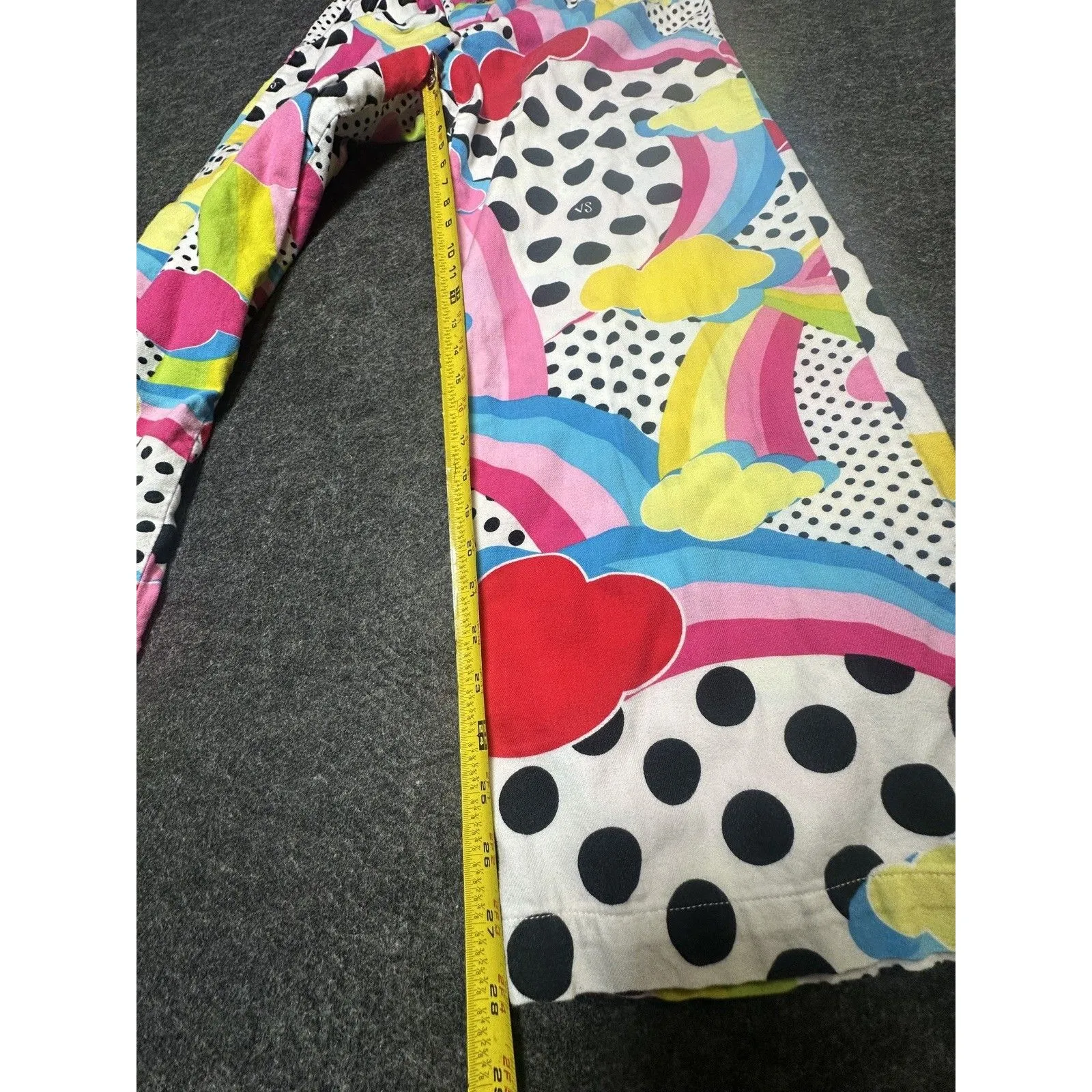 Victorias Secret Afterparty Flannel Pajama Set Pajama SZ L Y2K rainbow colorfull - Image 6