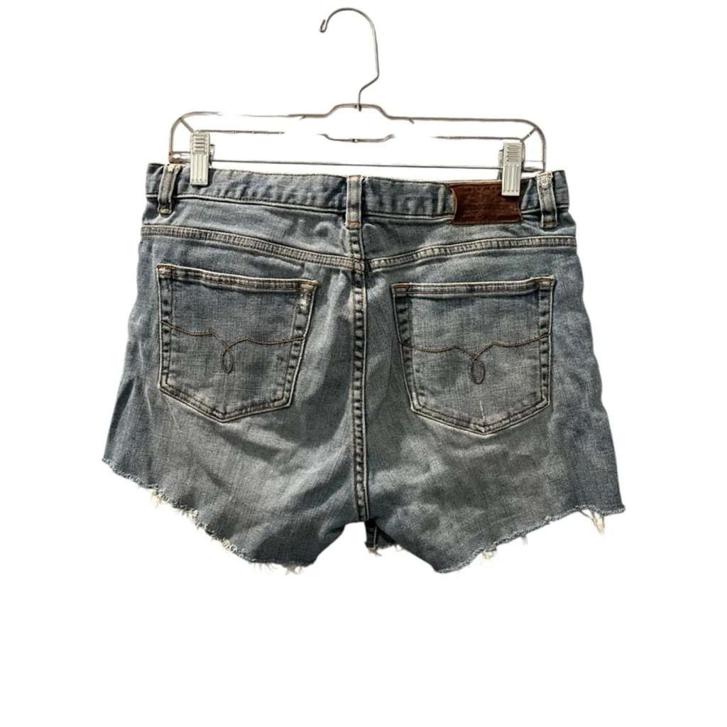 Vintage 90's Lauren Jeans Co Ralph Lauren Cut Off Denim Jeans Shorts Size 8 Blue - Image 5