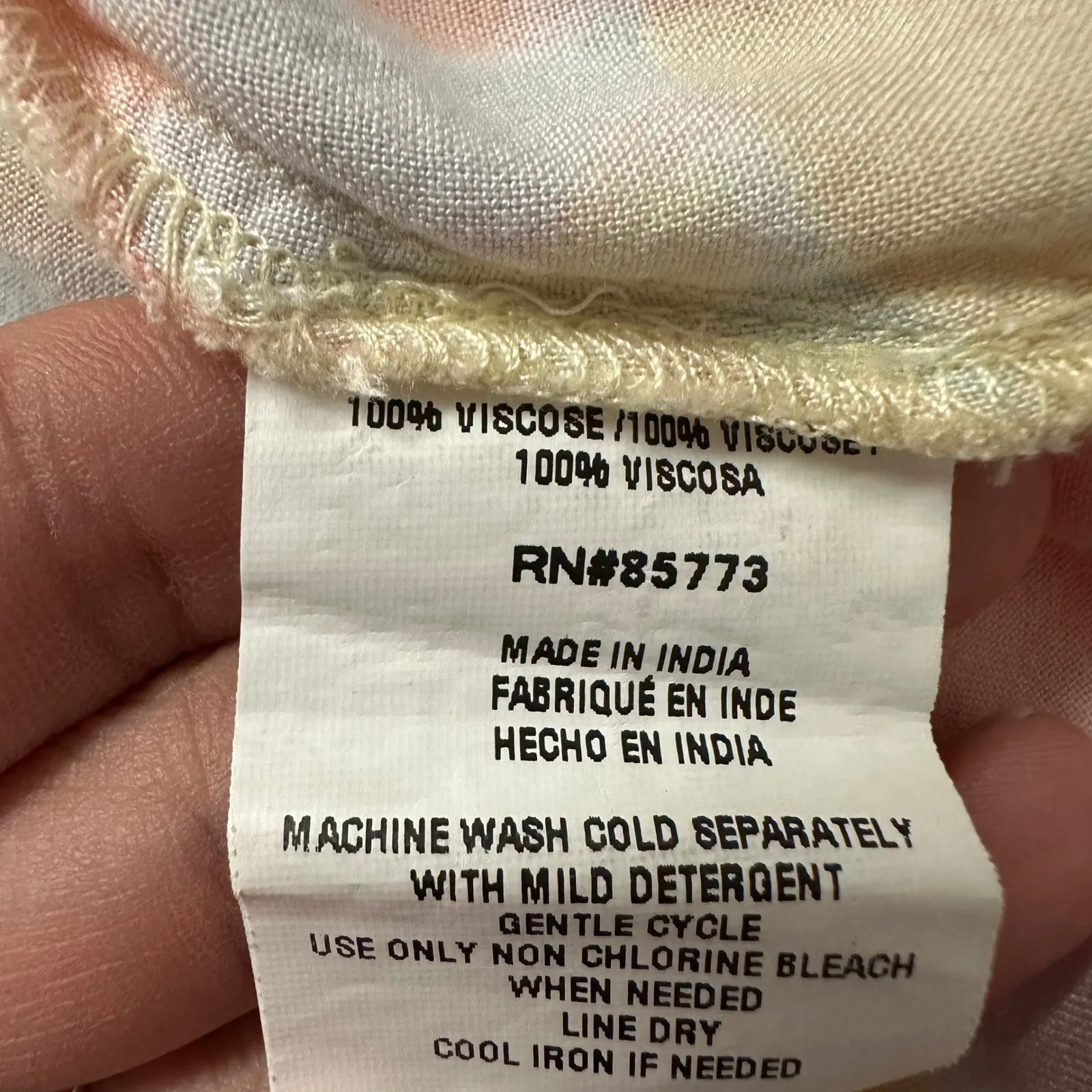 O'Neill Smocked Midi Dress Floral Print Puff‎ Sleeve Tie Front XS - Image 10