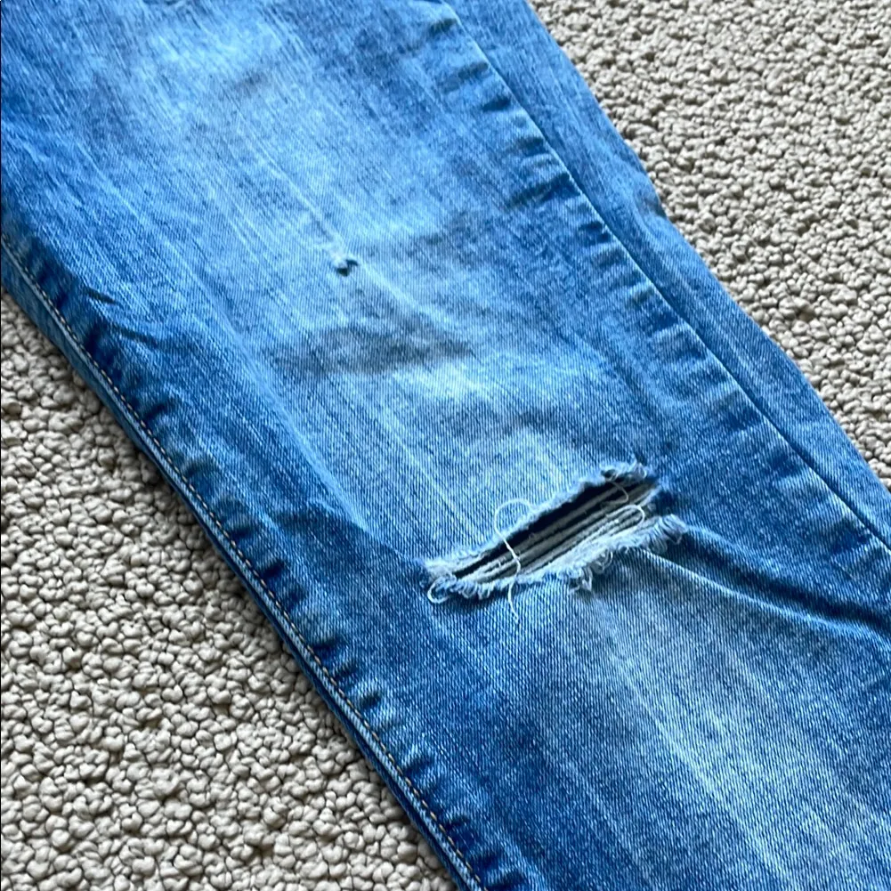 Denizen from Levi's Distressed Blue Low Rise Jeans - Image 6