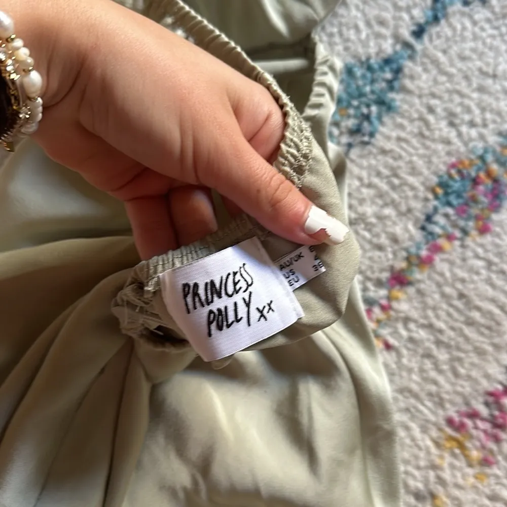 Princess Polly Jemma Dress Mini in Sage Green - Image 4