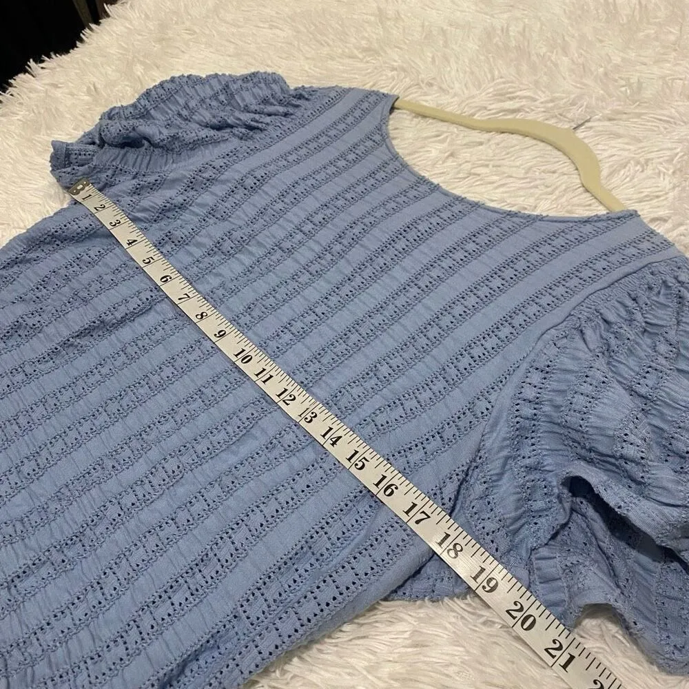 Free People Star Struck Open Back Top in Blue Extra Large - Image 4