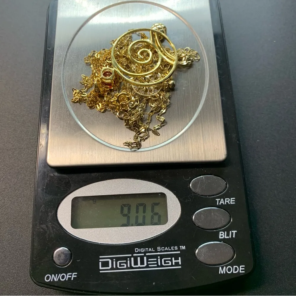 Lot Of 3 Gold Over Sterling Silver Necklaces Tree Of Life Pineapple Lara Roes - Image 9