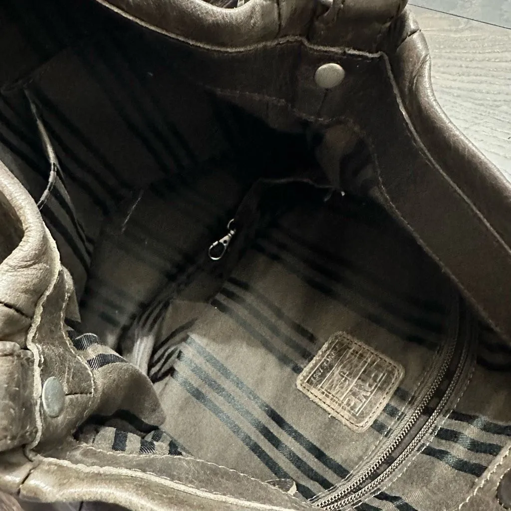 Frye Women’s Brown Melissa Hobo Leather Bag Purse - Image 5