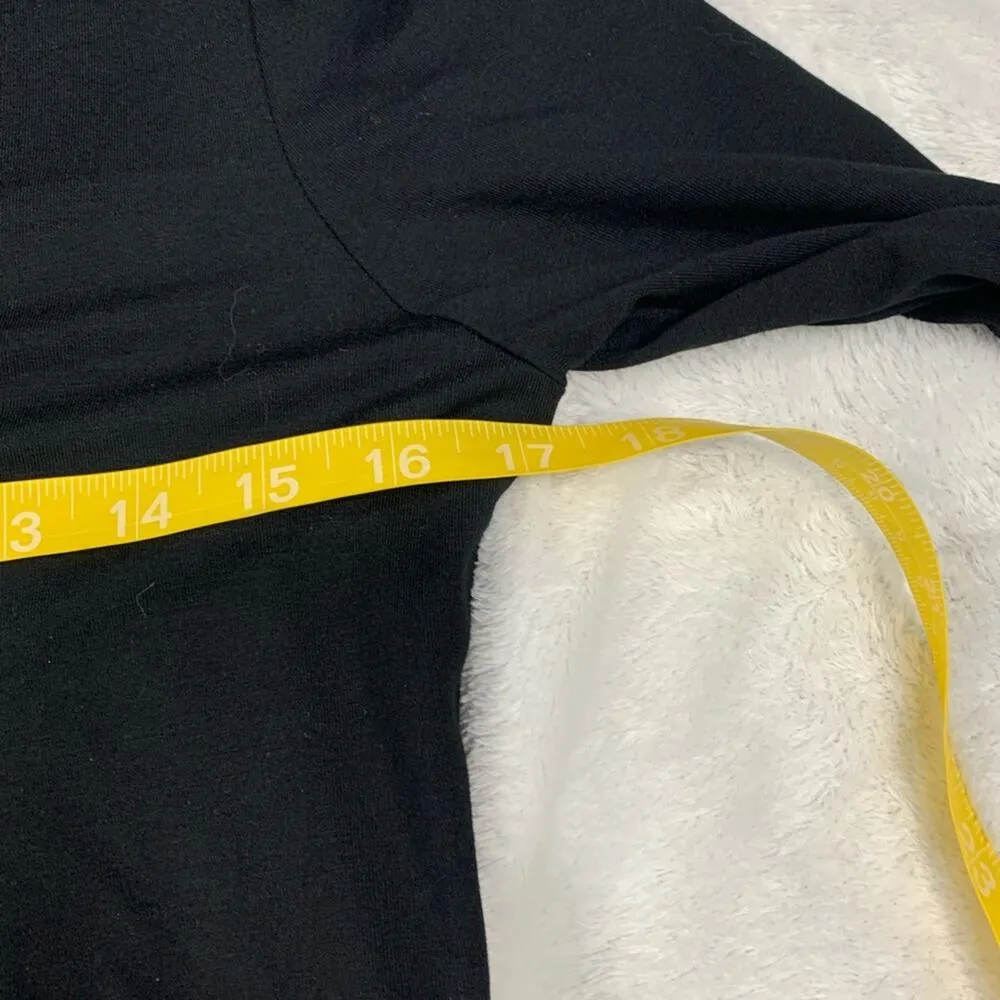 Boden womens size 6 long small basic jersey Black V - Image 5