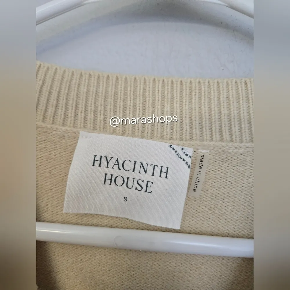 Hyacinth House Oatmeal Pom Pom Crewneck Melinda Sweater - Image 6