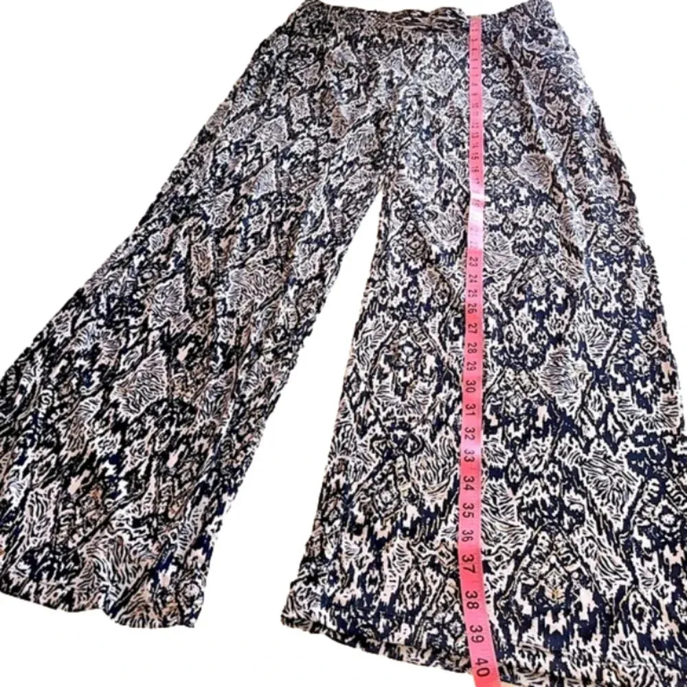 Iman M/L patterned pants stretchy waist comfy lightweight business casual pants Blue Size undefined - Image 5