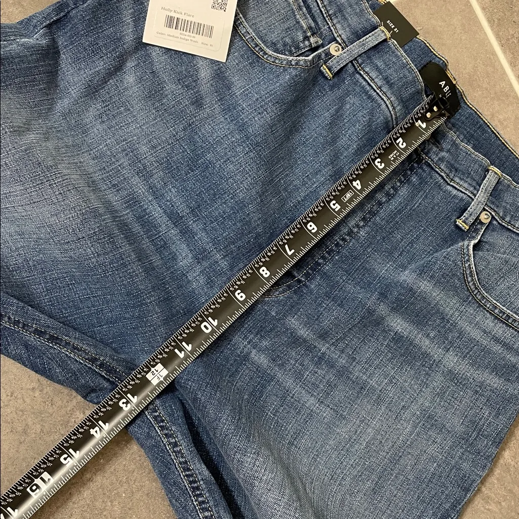 ABLE Holly Kick Flare Jeans size 31X27 Blue - Image 7