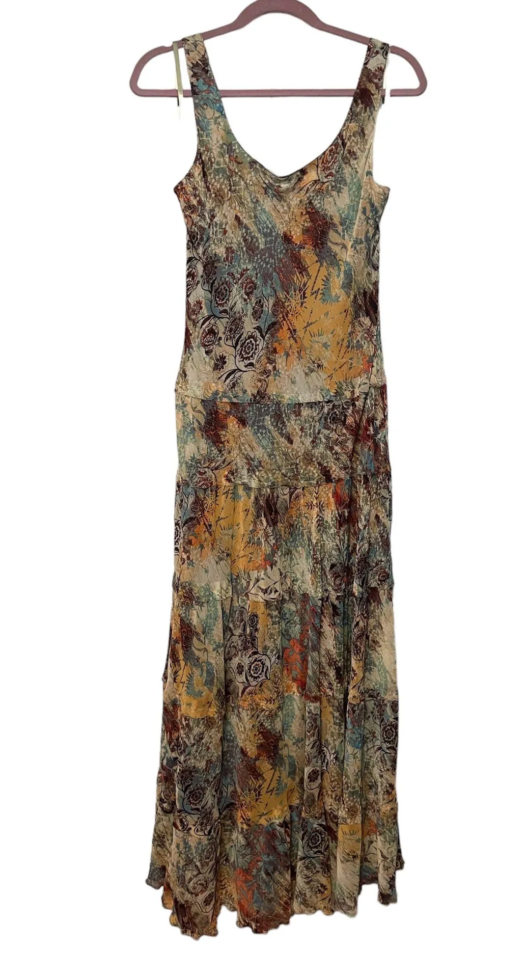 Boho Y2K  Sleeveless Chiffon Maxi Dress (Size 12) - Image 2