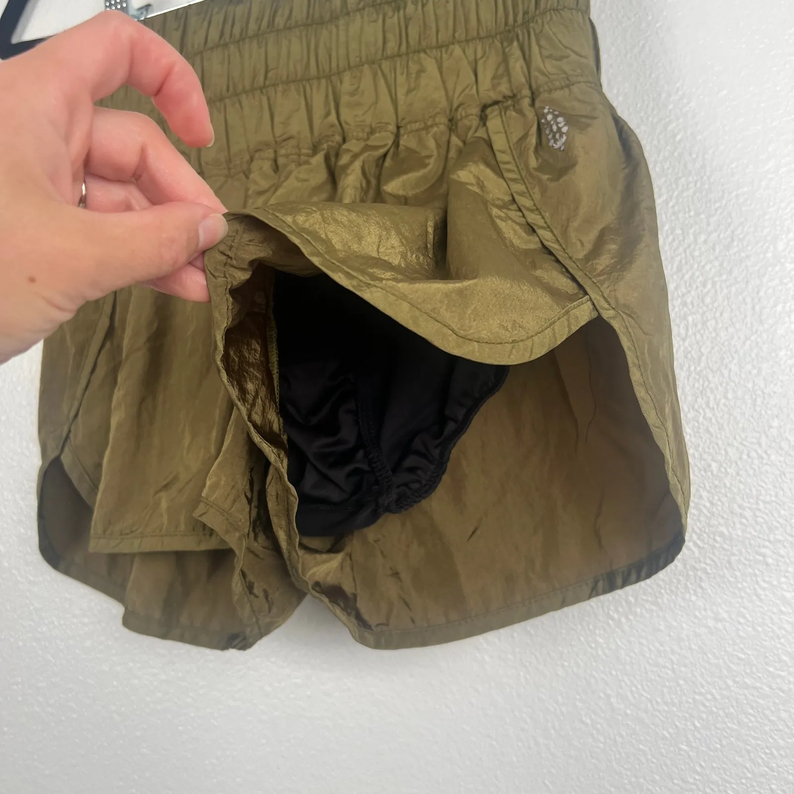 Free‎ People Movement Way Home Shorts Army Sz XS - Image 7