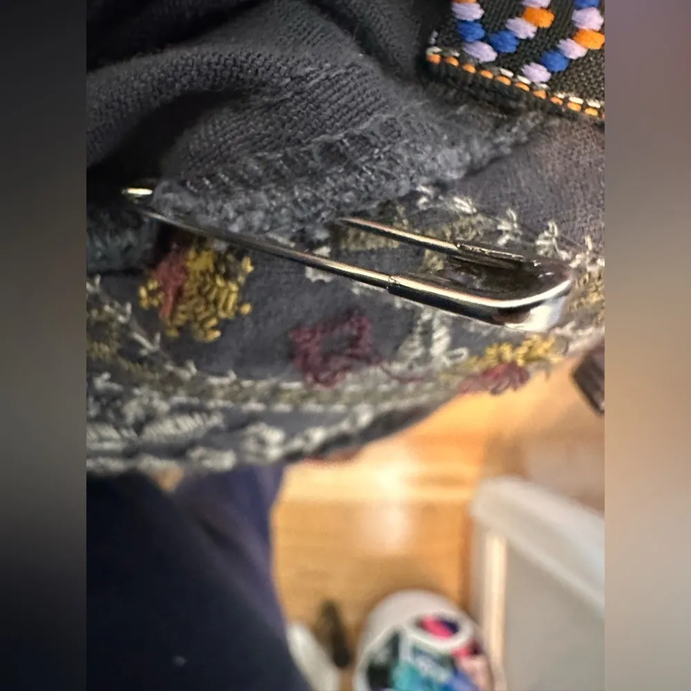 Knox Rose Embroidered Utility Jacket Gray Button Down - Image 7