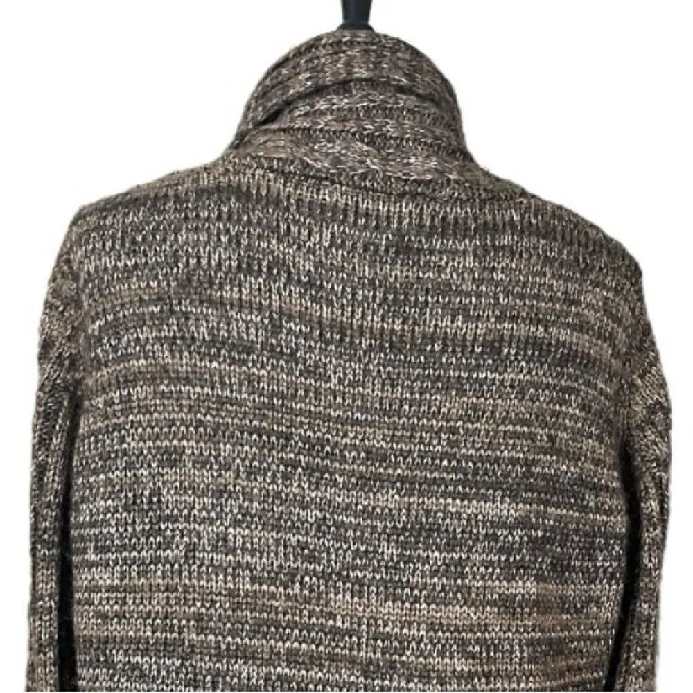 Maurices Sweater Cardigan Open Front Chunky Knit Brown Multi Women’s Size Large - Image 9