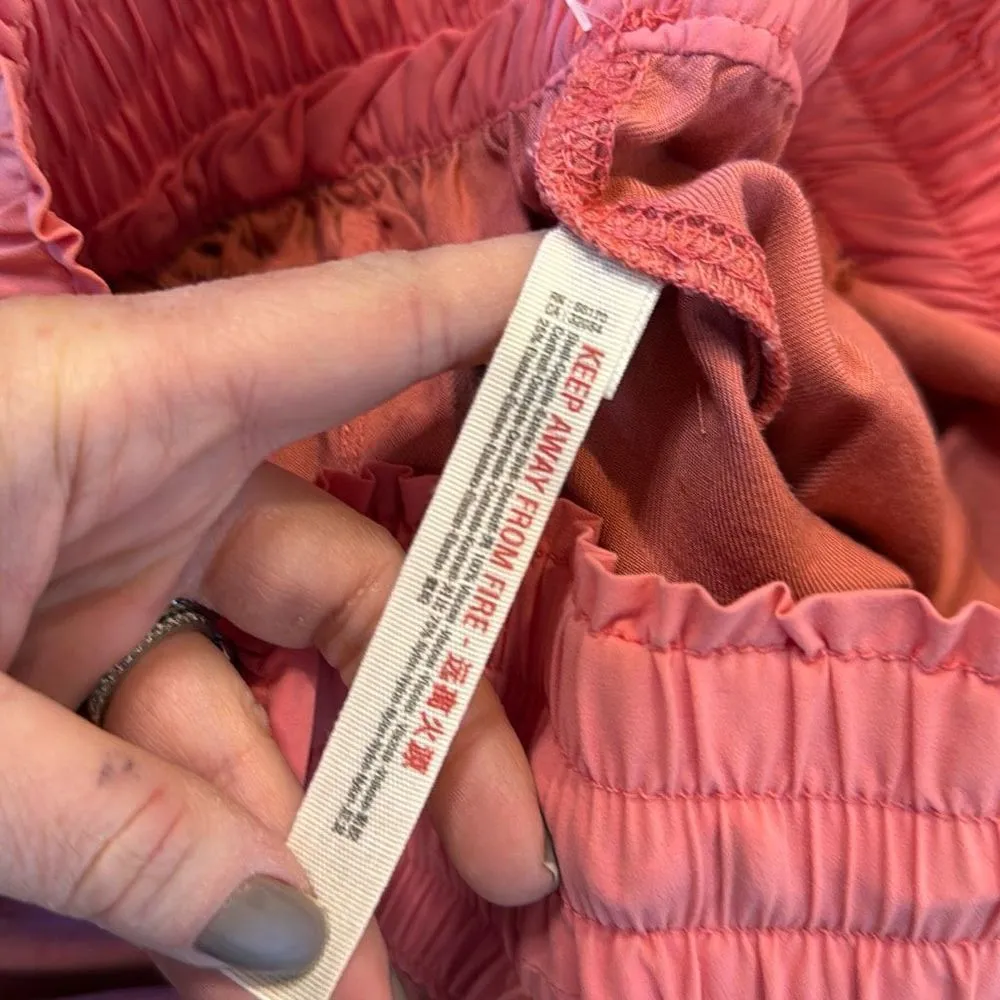 Free People NWT halfzies relaxed jogger pant size small matte rose - Image 9