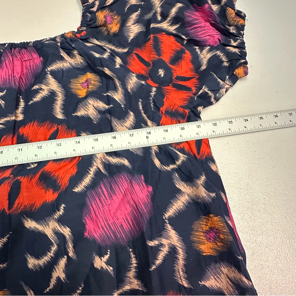 Velvet Floral Off-Shoulder Blouse - Pink and Red - Image 4