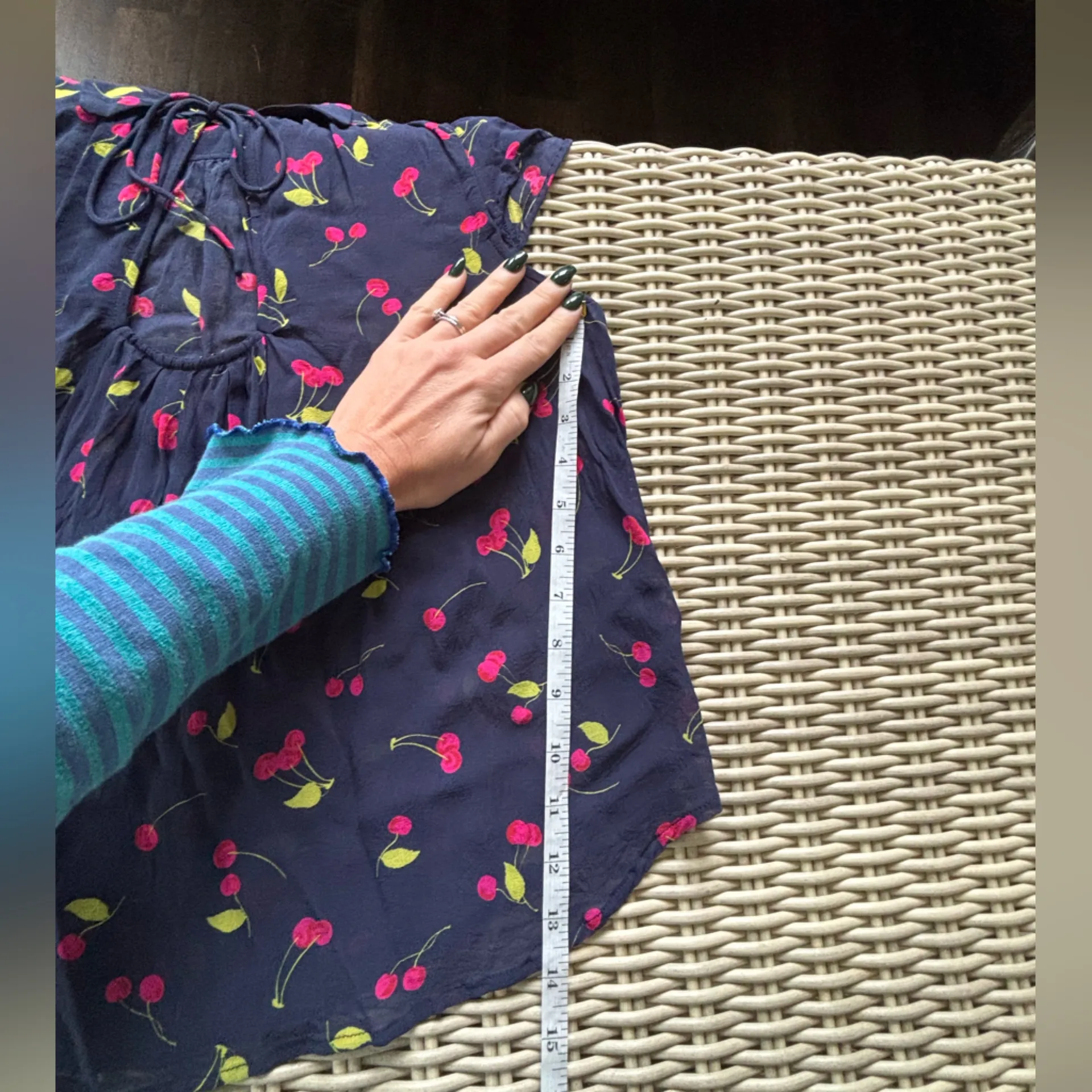 Maeve by Anthropologie Cherry‎ U- Neck Popover Blouse - Image 8