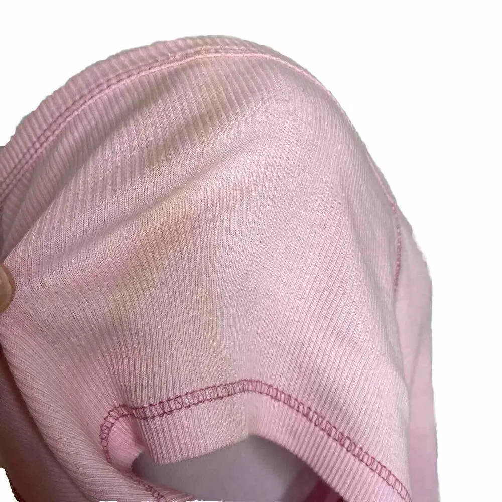 Caren Sport Rhinestone Kitty Cat Pink Short Sleeve T - Image 6