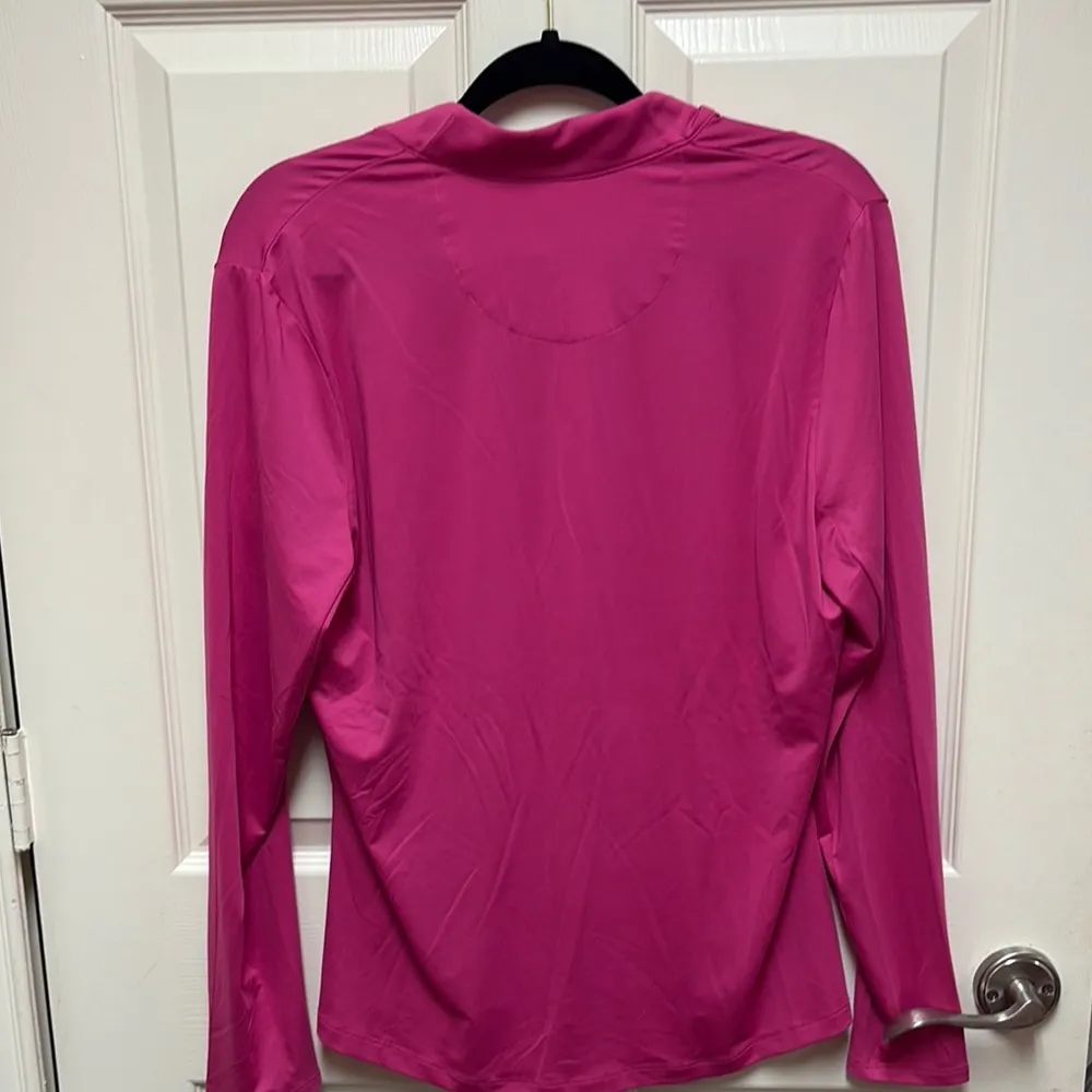 Hogan Pink Long Sleeve 3/4 Zip Size undefined - Image 5