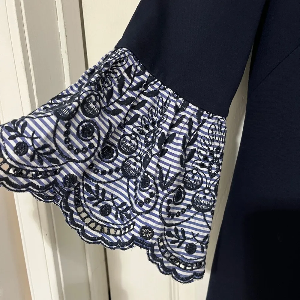 Eliza J Eyelet Sleeve Dress - Image 4