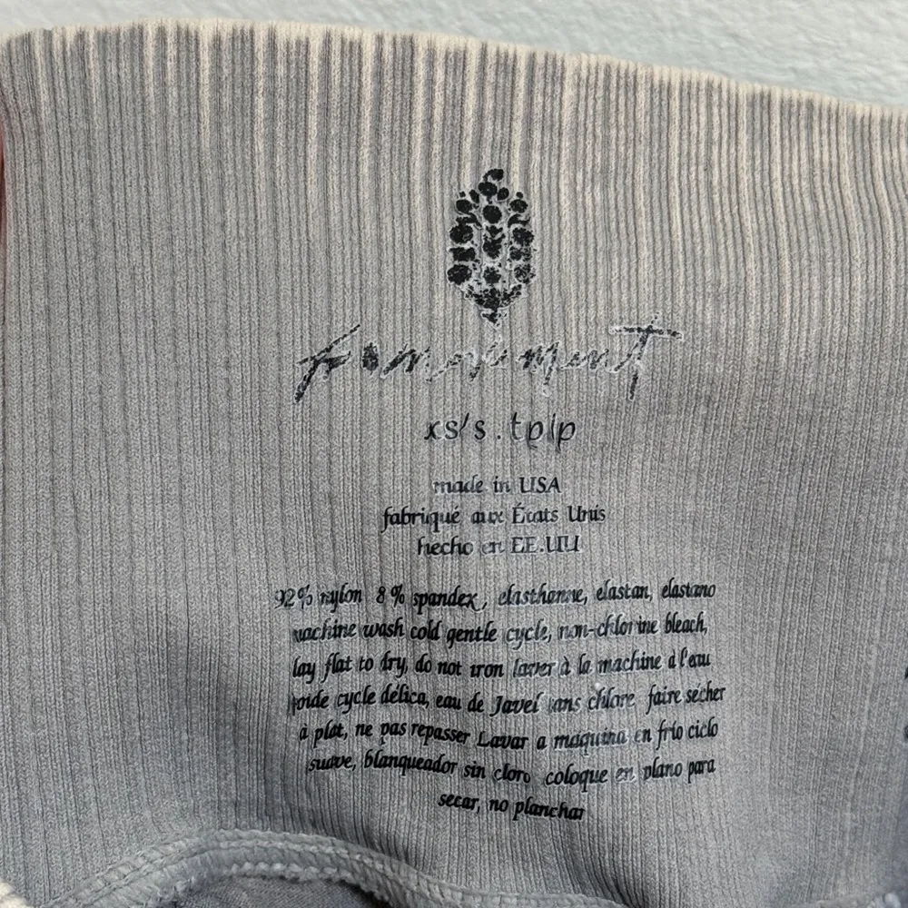 Free People FP Movement Good Karma Flare Leggings in Mushroom Size XS Small Tan - Image 4