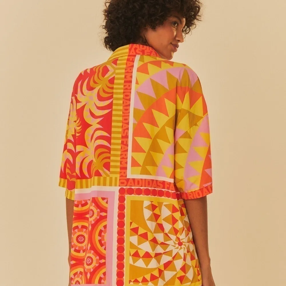 #22 NWT Farm Rio Adidas Farm Solar Kaleidoscope Top - Image 3