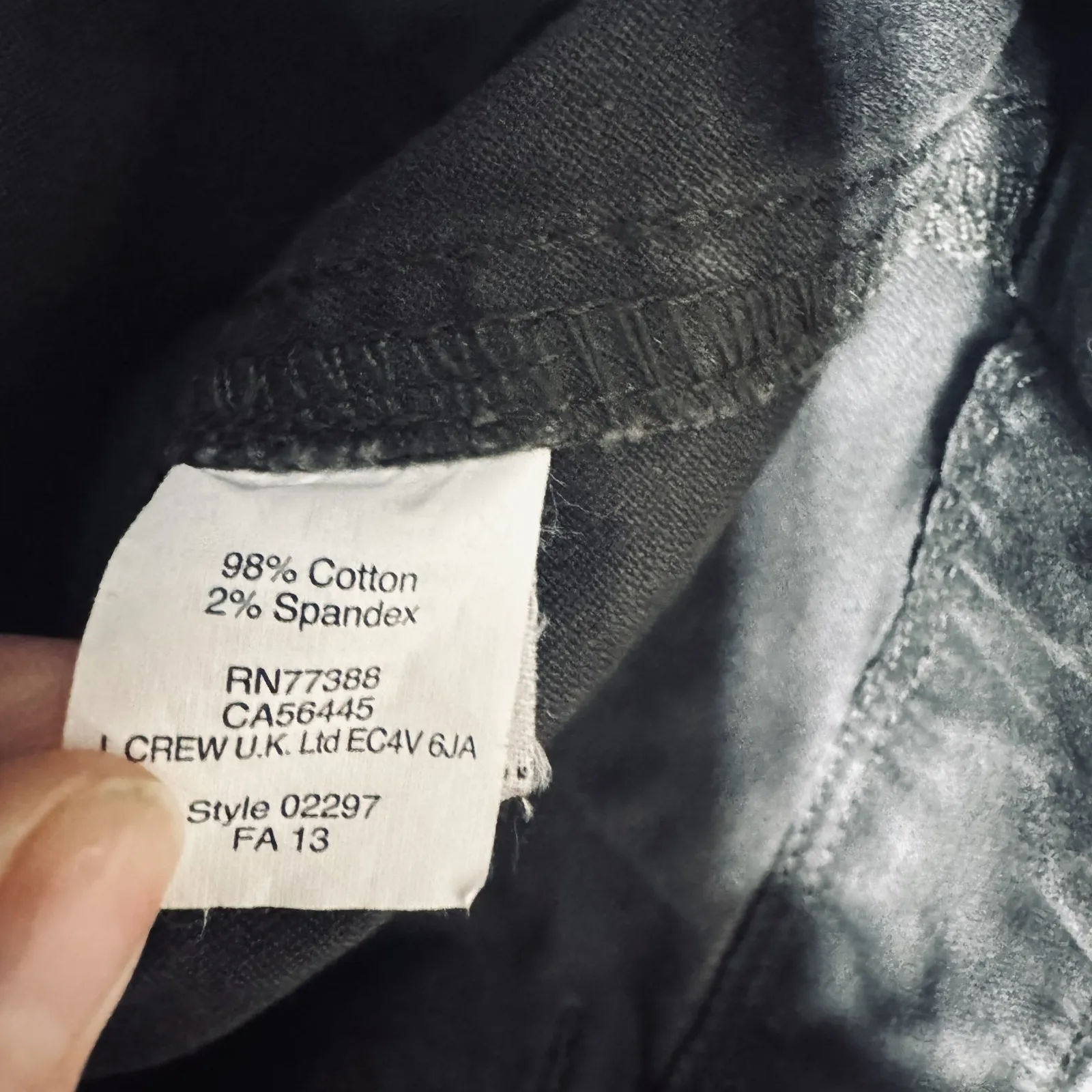 J CREW Utility Pants Women's 8 Charcoal Gray stretch military back flap pockets - Image 7