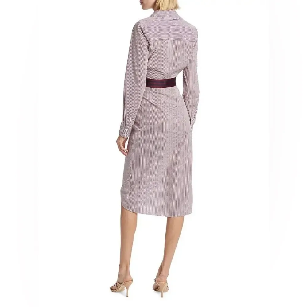 VERONICA BEARD Jacinda Striped Stretch Cotton Shirtdress, Size 0, $498 - Image 6