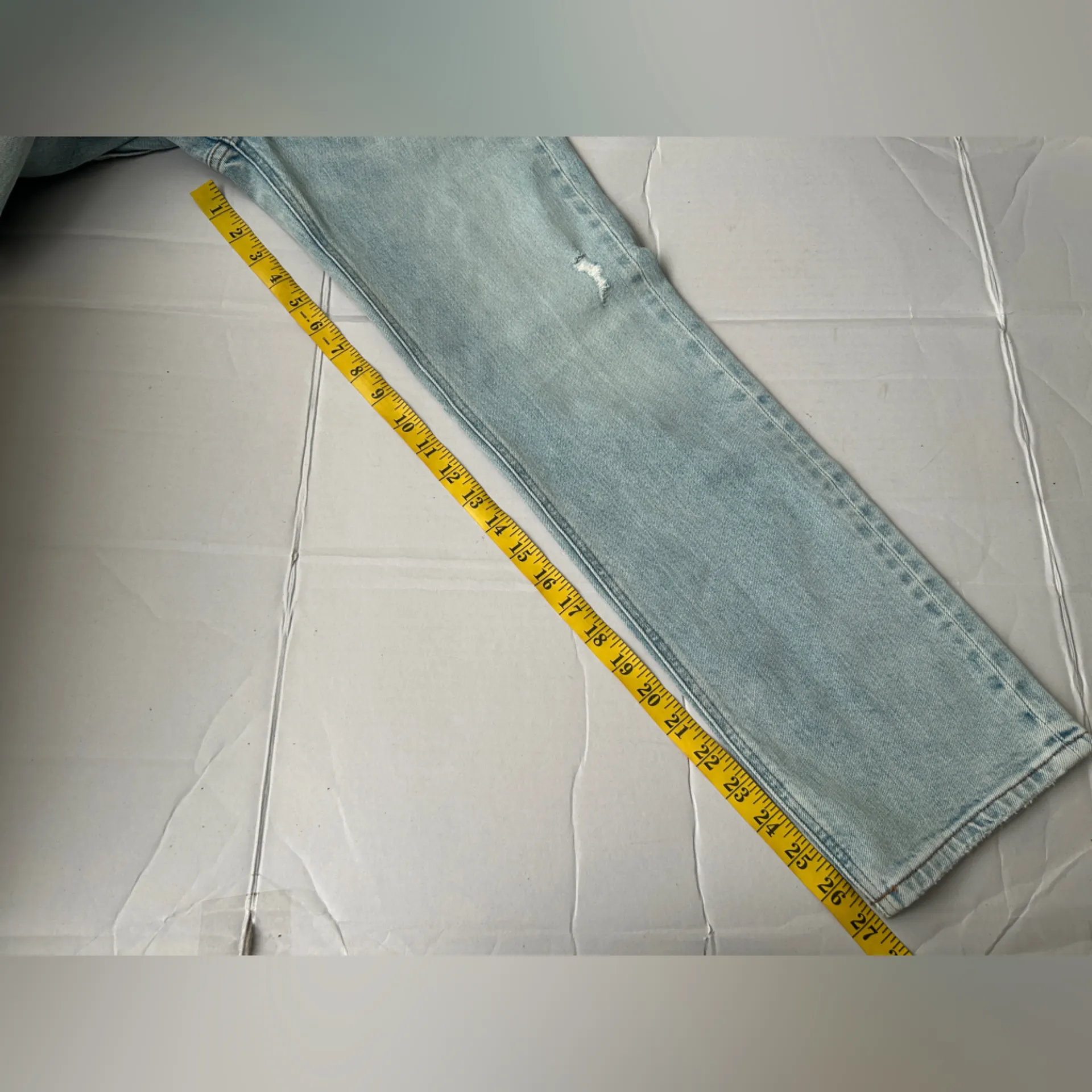 Denim Forum Aritzia The Arlo High Rise Straight Jeans 24 Blue - Image 10