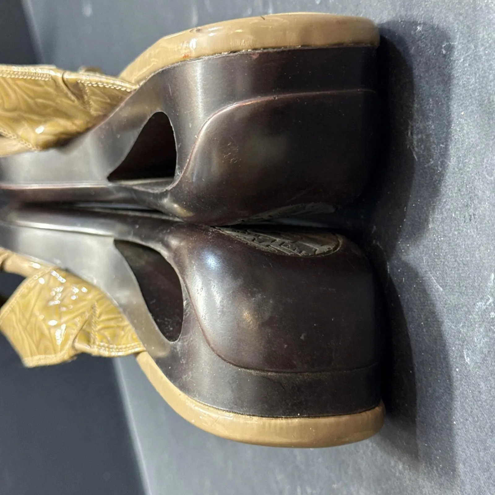 Alex Marie Hashleigh Metallic Mesh Jeweled Taupe/Silver Dress Shoes Size 10 M - Image 13