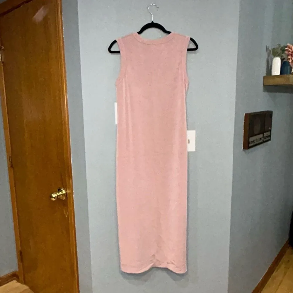 Club Monaco Maxi Knit sleeveless Dress mauve‎ pink size M - Image 2