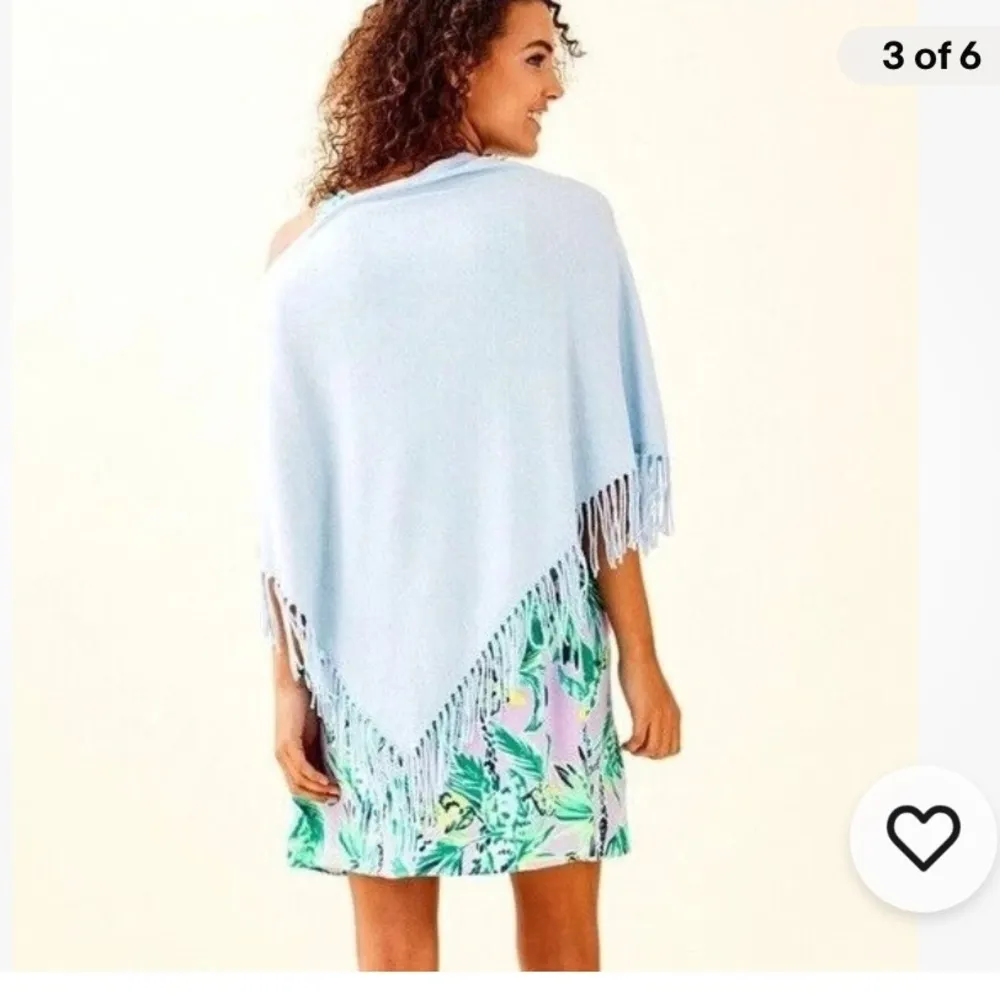 NWT Lilly Pulitzer Lanai Wrap in Heathered Boho Blue One Size - Image 3