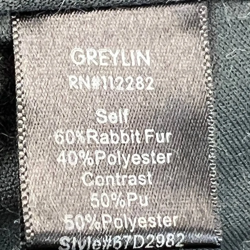 Greylin Fit & Flare Mini Dress Gray Size XS Sleeveless Rabbit Hair A-Line Short - Image 11
