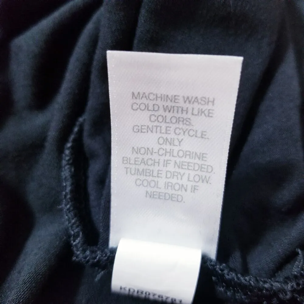 J.Jill Wearever Collection Black Mock Neck Long Sleeves Maxi Dress - Image 10