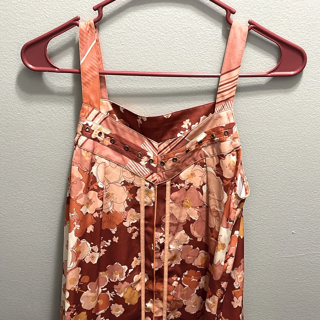 Anthropologie Tiny NEW‎ Tiered Ruffled-Hem Cover-Up Dress Size XS - Image 3