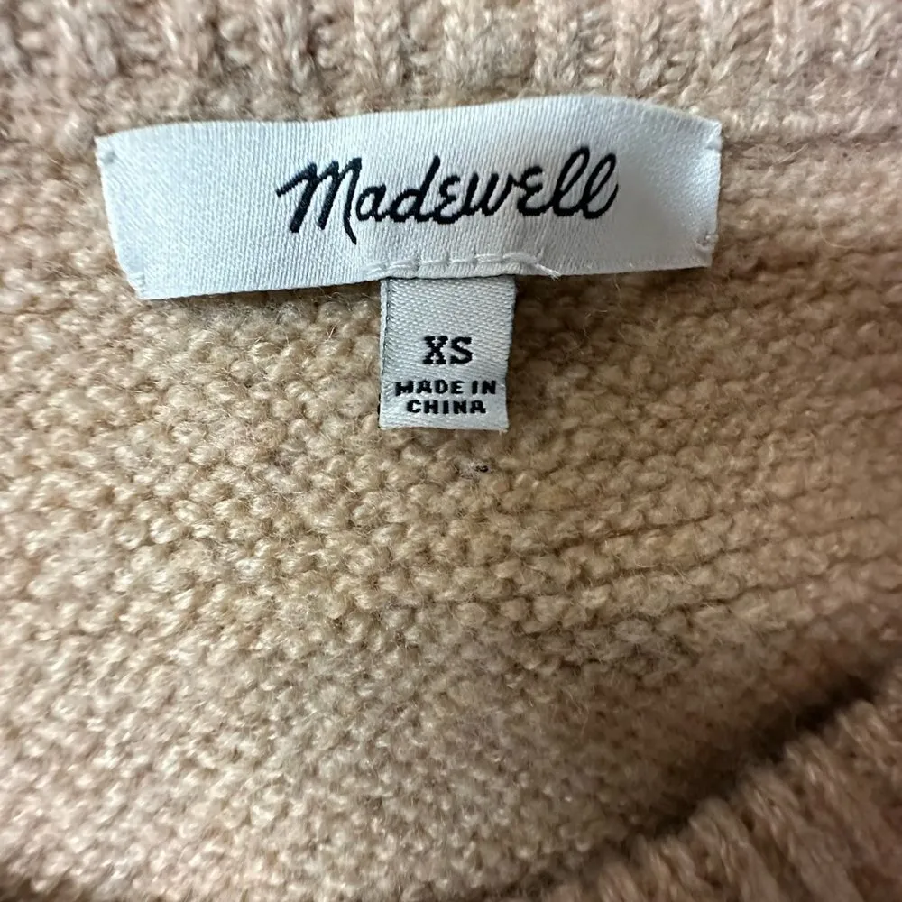 Madewell Andria Pullover Sweater in Coziest Yarn Size‎ XS Oversized Colorblock - Image 8