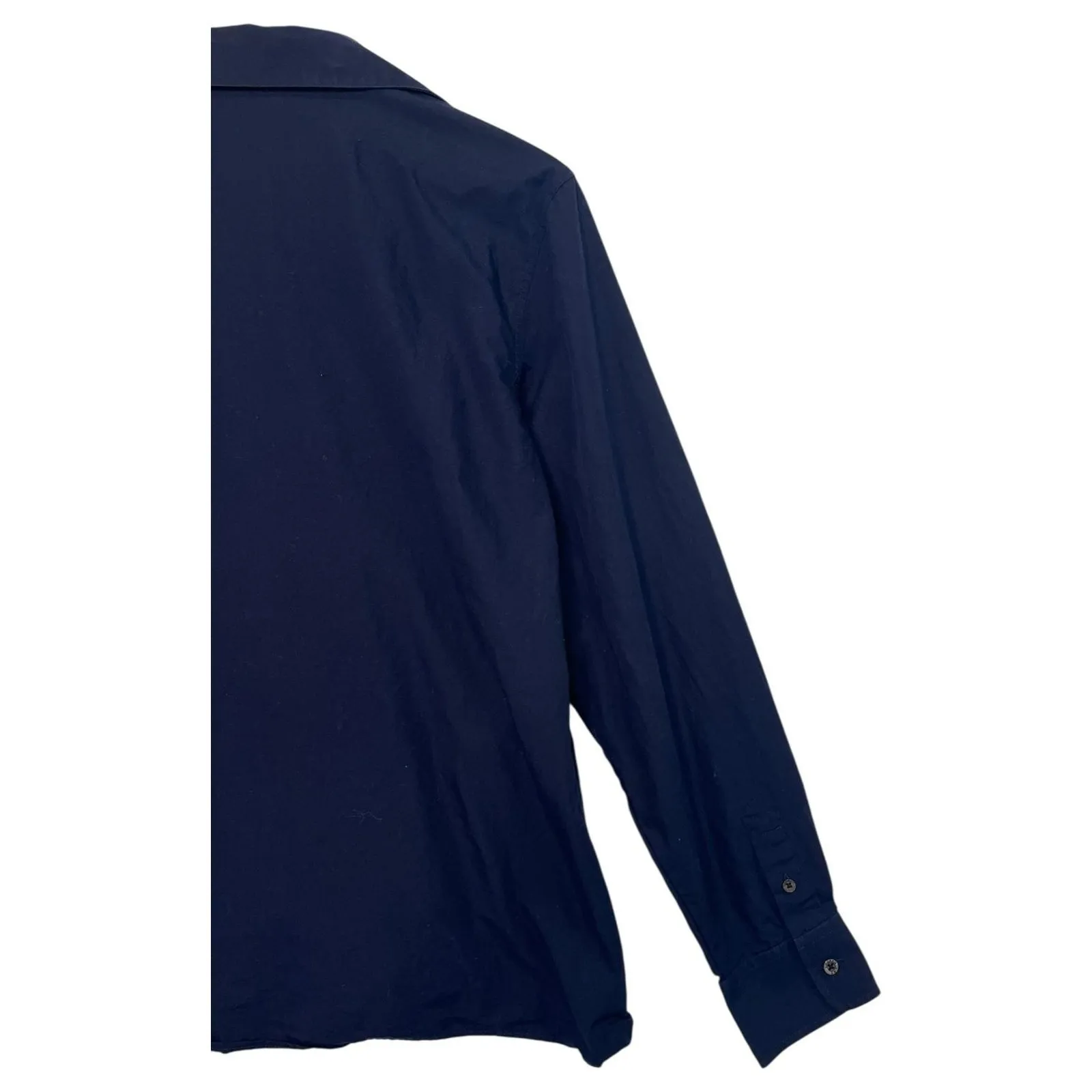 VTG Lauren Ralph Lauren Top Womens Medium Black Cotton Wrap 90s Retro Y2K - Image 12