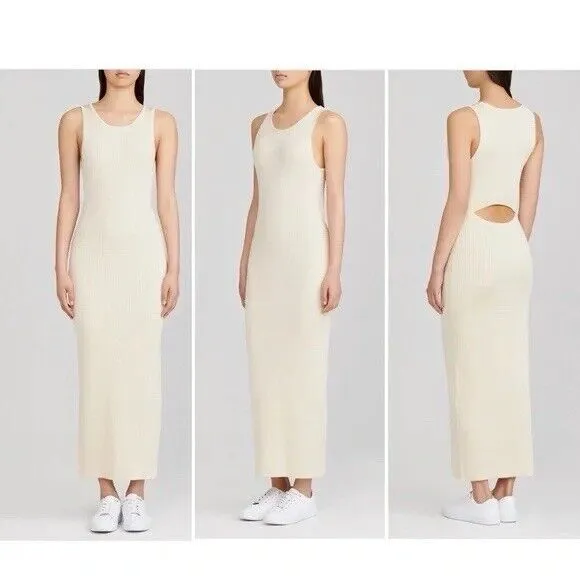 Significant Other Sofia Knit Maxi Sweater Dress Ribbed Back Cut Out Size 10 - Image 2