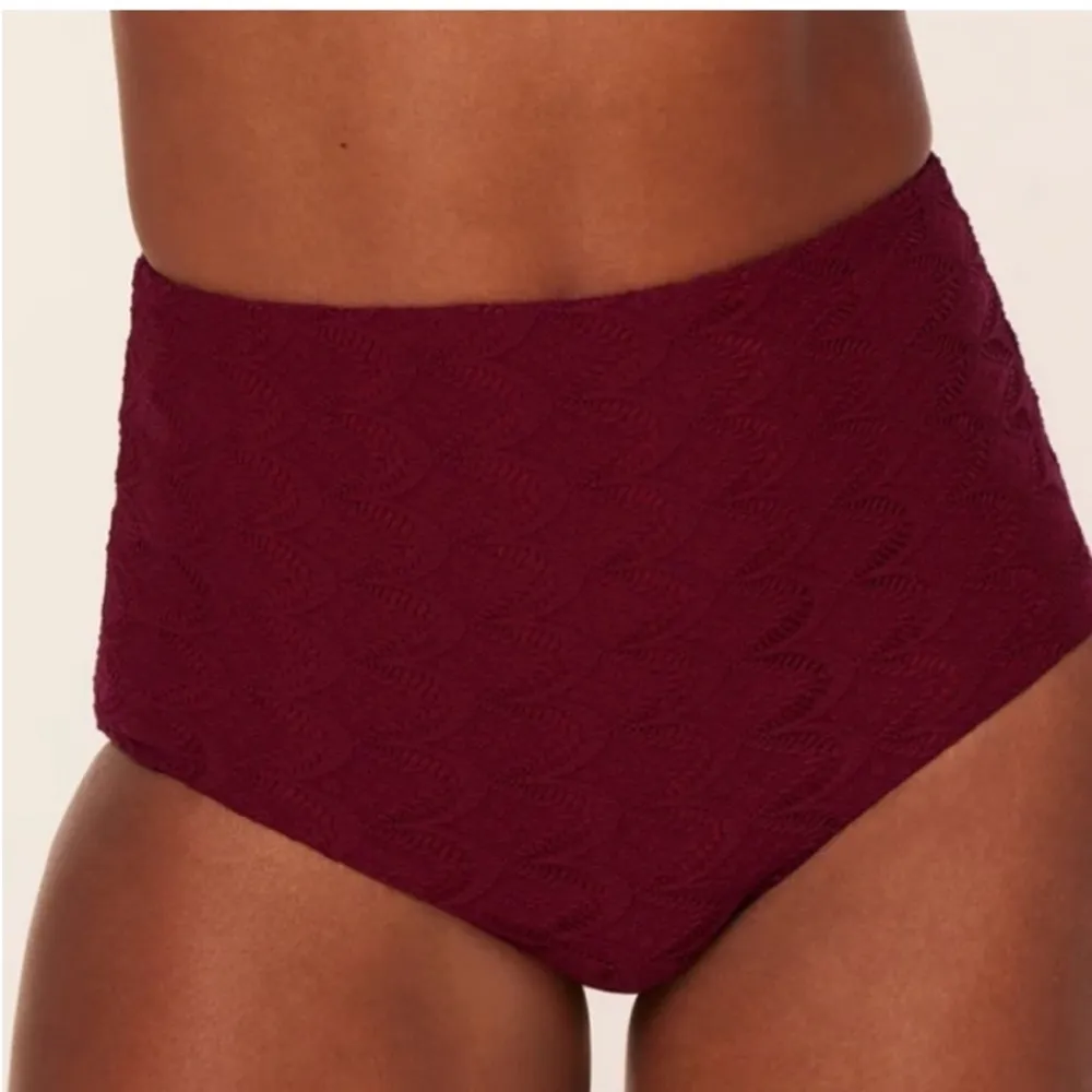 Andie Bikini Set Cabarete Top Super High Waisted Bottom Gardenia Lace size Small - Image 7