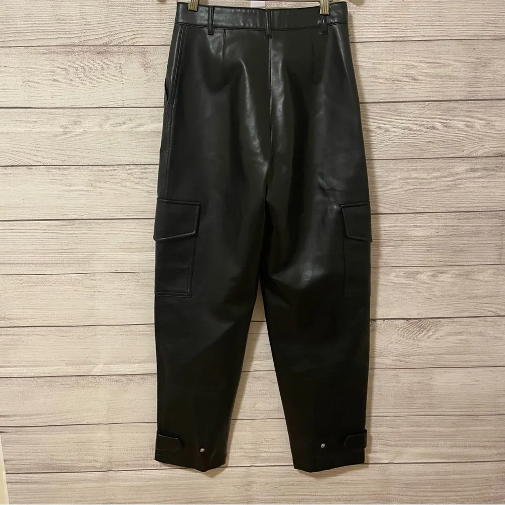Wilfred Free Modern Cargo Leather Black Pant - Image 6
