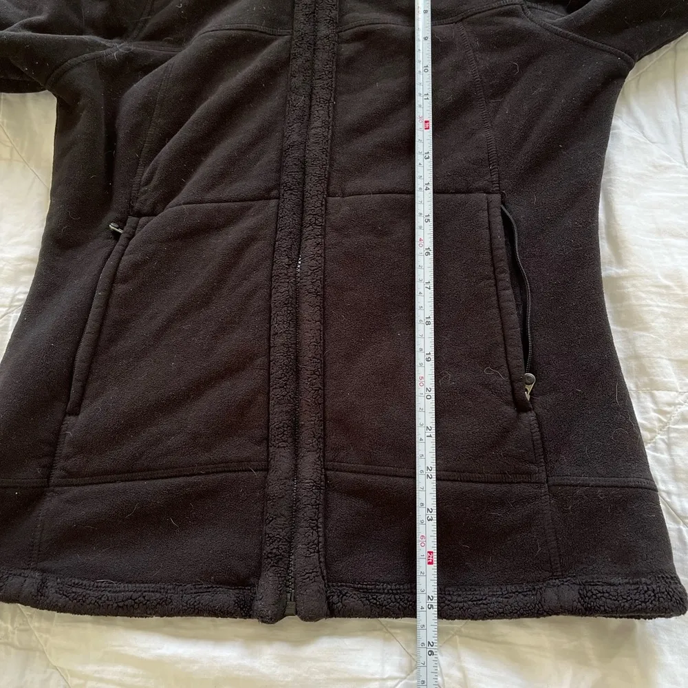 The North Face black fleece zip up jacket - Image 2