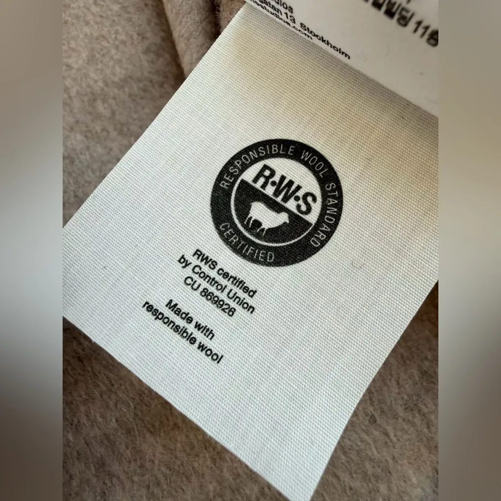 Acne Studios WOOL ZIP JACKET 38
colour:Oatmeal melange - Image 9